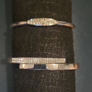 Silver Tone And Crystal Bracelet Bundle